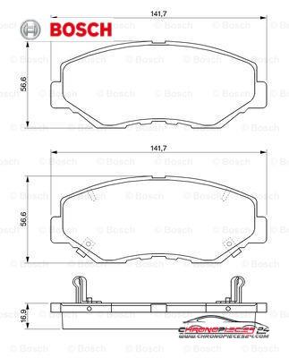 Achat de BOSCH 0 986 424 809 Kit de plaquettes de frein, frein à disque pas chères