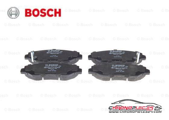 Achat de BOSCH 0 986 424 809 Kit de plaquettes de frein, frein à disque pas chères