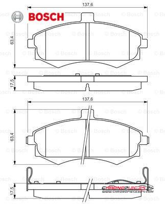 Achat de BOSCH 0 986 424 810 Kit de plaquettes de frein, frein à disque pas chères