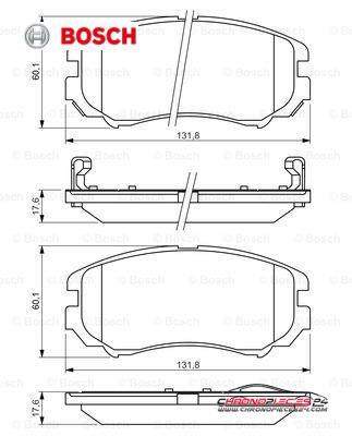 Achat de BOSCH 0 986 424 815 Kit de plaquettes de frein, frein à disque pas chères