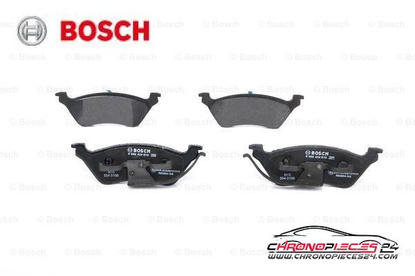 Achat de BOSCH 0 986 424 816 Kit de plaquettes de frein, frein à disque pas chères