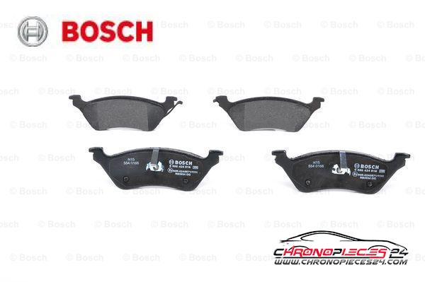 Achat de BOSCH 0 986 424 816 Kit de plaquettes de frein, frein à disque pas chères