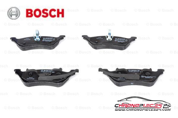 Achat de BOSCH 0 986 424 816 Kit de plaquettes de frein, frein à disque pas chères