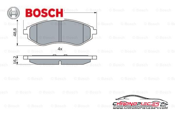 Achat de BOSCH 0 986 424 818 Kit de plaquettes de frein, frein à disque pas chères