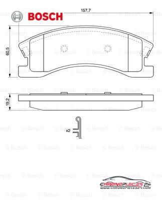 Achat de BOSCH 0 986 424 823 Kit de plaquettes de frein, frein à disque pas chères