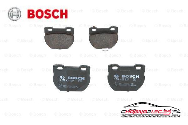 Achat de BOSCH 0 986 424 827 Kit de plaquettes de frein, frein à disque pas chères