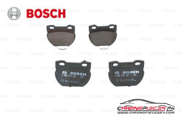 Achat de BOSCH 0 986 424 827 Kit de plaquettes de frein, frein à disque pas chères