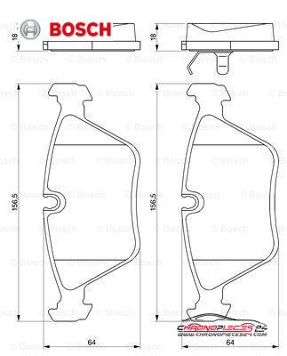 Achat de BOSCH 0 986 424 828 Kit de plaquettes de frein, frein à disque pas chères