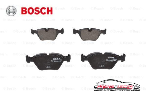 Achat de BOSCH 0 986 424 828 Kit de plaquettes de frein, frein à disque pas chères