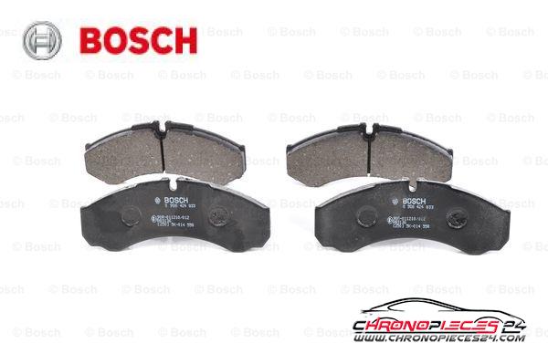 Achat de BOSCH 0 986 424 833 Kit de plaquettes de frein, frein à disque pas chères