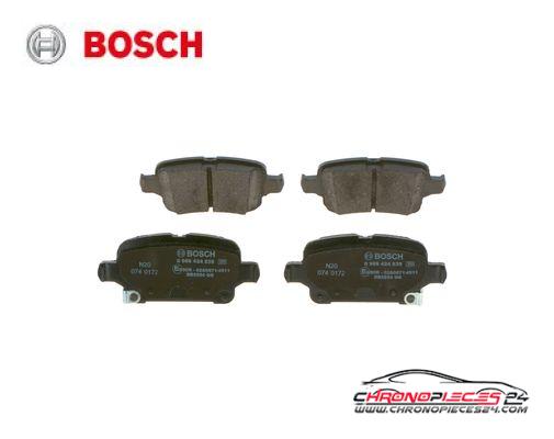 Achat de BOSCH 0 986 424 839 Kit de plaquettes de frein, frein à disque pas chères