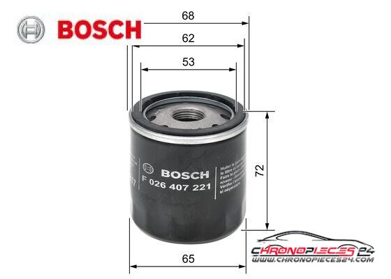 Achat de BOSCH F 026 407 221 Filtre à huile pas chères