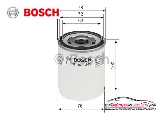 Achat de BOSCH F 026 407 245 Filtre à huile pas chères