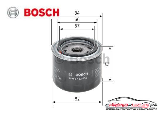 Achat de BOSCH 0 986 452 035 Filtre à huile pas chères