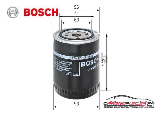 Achat de BOSCH 0 986 452 400 Filtre à huile pas chères