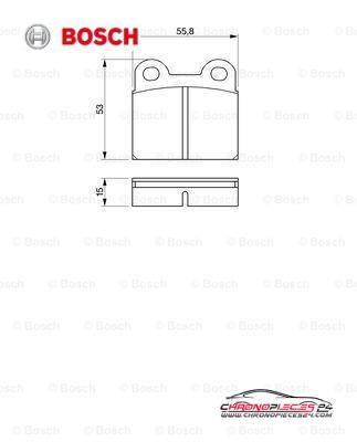 Achat de BOSCH 0 986 460 101 Kit de plaquettes de frein, frein à disque pas chères