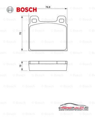 Achat de BOSCH 0 986 460 111 Kit de plaquettes de frein, frein à disque pas chères