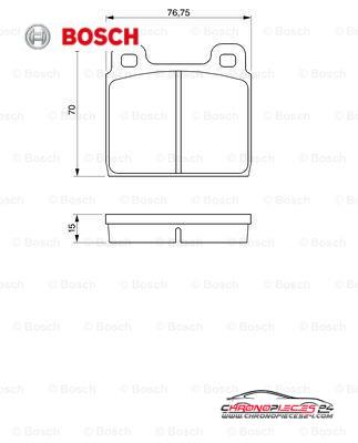 Achat de BOSCH 0 986 460 113 Kit de plaquettes de frein, frein à disque pas chères