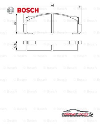 Achat de BOSCH 0 986 460 736 Kit de plaquettes de frein, frein à disque pas chères