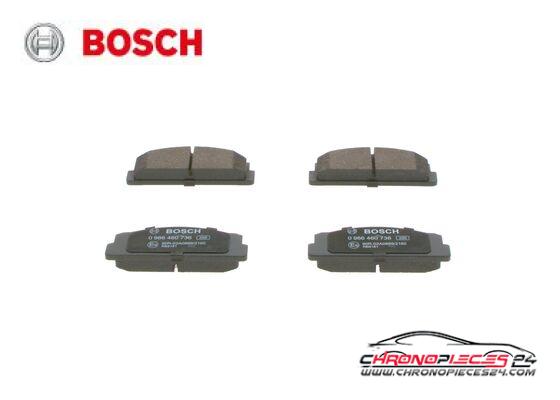 Achat de BOSCH 0 986 460 736 Kit de plaquettes de frein, frein à disque pas chères