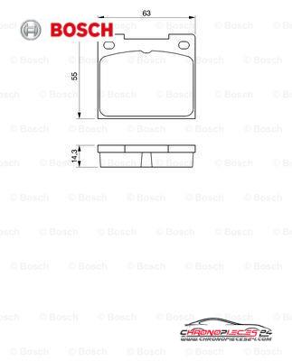 Achat de BOSCH 0 986 460 881 Kit de plaquettes de frein, frein à disque pas chères