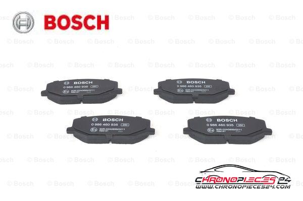 Achat de BOSCH 0 986 460 935 Kit de plaquettes de frein, frein à disque pas chères