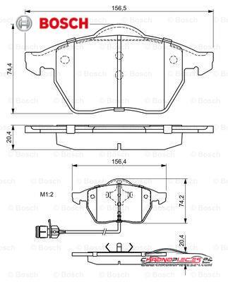 Achat de BOSCH 0 986 460 937 Kit de plaquettes de frein, frein à disque pas chères