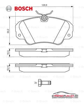 Achat de BOSCH 0 986 460 939 Kit de plaquettes de frein, frein à disque pas chères