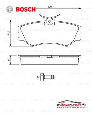 Achat de BOSCH 0 986 460 941 Kit de plaquettes de frein, frein à disque pas chères