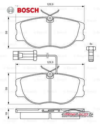 Achat de BOSCH 0 986 460 942 Kit de plaquettes de frein, frein à disque pas chères