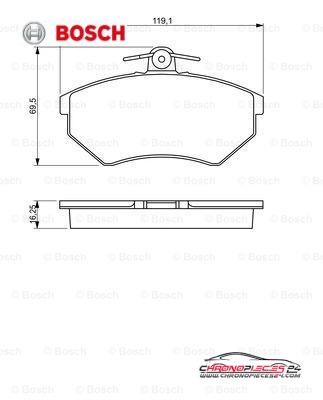 Achat de BOSCH 0 986 460 943 Kit de plaquettes de frein, frein à disque pas chères