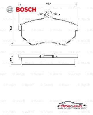 Achat de BOSCH 0 986 460 944 Kit de plaquettes de frein, frein à disque pas chères