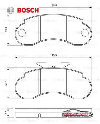 Achat de BOSCH 0 986 460 947 Kit de plaquettes de frein, frein à disque pas chères