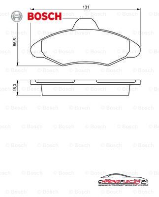 Achat de BOSCH 0 986 460 949 Kit de plaquettes de frein, frein à disque pas chères