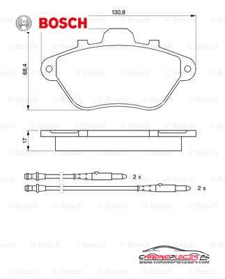 Achat de BOSCH 0 986 460 950 Kit de plaquettes de frein, frein à disque pas chères