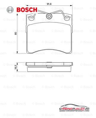 Achat de BOSCH 0 986 460 954 Kit de plaquettes de frein, frein à disque pas chères