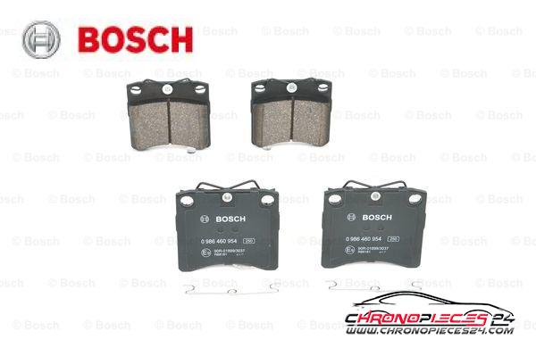 Achat de BOSCH 0 986 460 954 Kit de plaquettes de frein, frein à disque pas chères