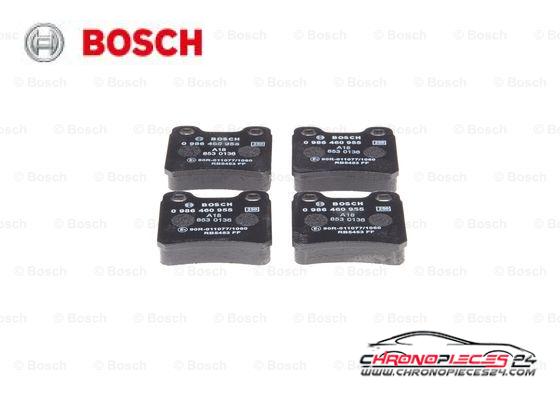 Achat de BOSCH 0 986 460 955 Kit de plaquettes de frein, frein à disque pas chères