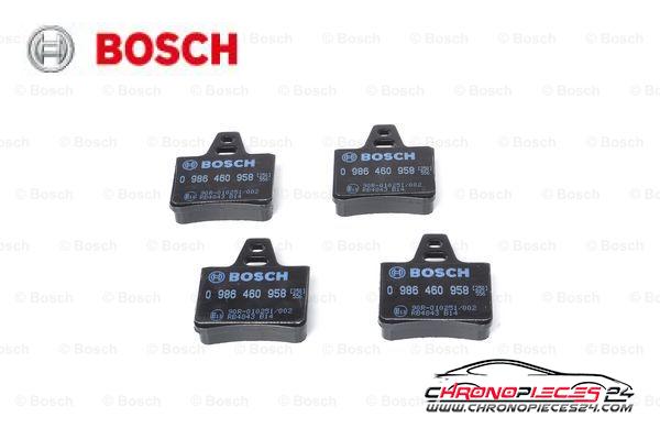 Achat de BOSCH 0 986 460 958 Kit de plaquettes de frein, frein à disque pas chères