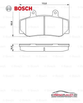 Achat de BOSCH 0 986 460 961 Kit de plaquettes de frein, frein à disque pas chères