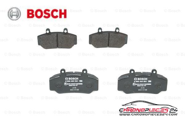 Achat de BOSCH 0 986 460 961 Kit de plaquettes de frein, frein à disque pas chères