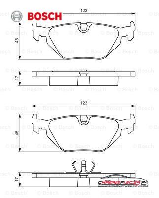 Achat de BOSCH 0 986 460 964 Kit de plaquettes de frein, frein à disque pas chères