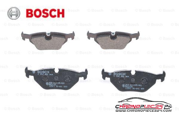 Achat de BOSCH 0 986 460 964 Kit de plaquettes de frein, frein à disque pas chères