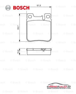 Achat de BOSCH 0 986 460 965 Kit de plaquettes de frein, frein à disque pas chères