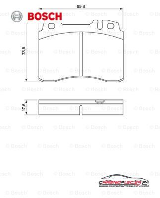 Achat de BOSCH 0 986 460 966 Kit de plaquettes de frein, frein à disque pas chères