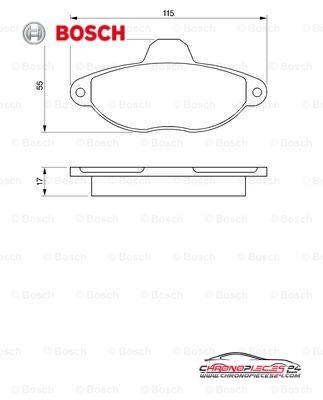 Achat de BOSCH 0 986 460 968 Kit de plaquettes de frein, frein à disque pas chères