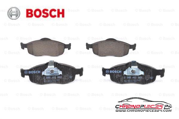 Achat de BOSCH 0 986 460 969 Kit de plaquettes de frein, frein à disque pas chères