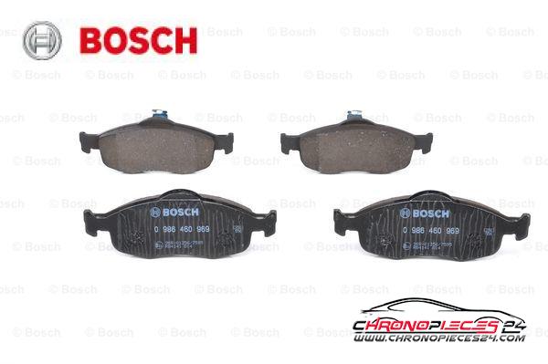 Achat de BOSCH 0 986 460 969 Kit de plaquettes de frein, frein à disque pas chères