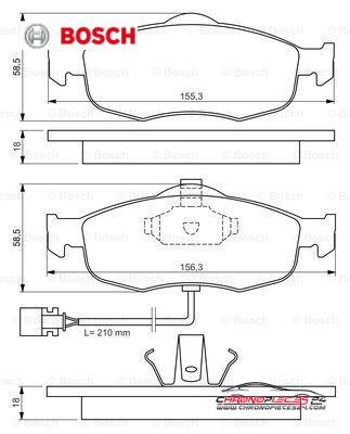 Achat de BOSCH 0 986 460 971 Kit de plaquettes de frein, frein à disque pas chères