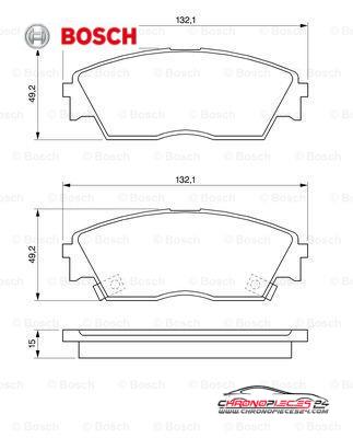 Achat de BOSCH 0 986 460 972 Kit de plaquettes de frein, frein à disque pas chères